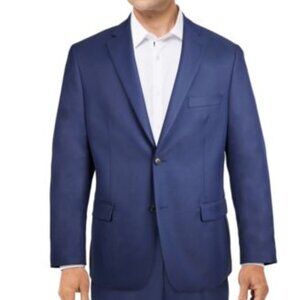 Alfani Mens Classic-Fit Stretch Blac Blue 44R